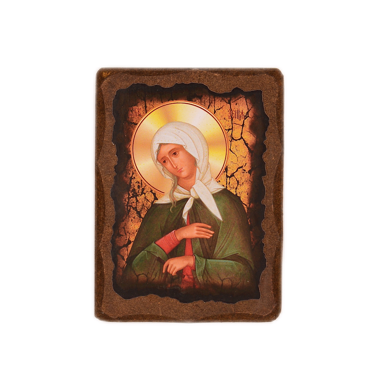 Икона святой блаженной Ксении Петербургской. 7,7х5,6